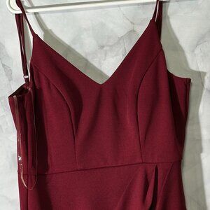 Size 9 Midnight doll Burgundy dress